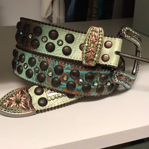 B.B. Simon western bling belt XL